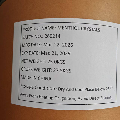 99.6% Pure Natural Menthol Crystals (USP/BP Grade) - REACH & Halal Certified